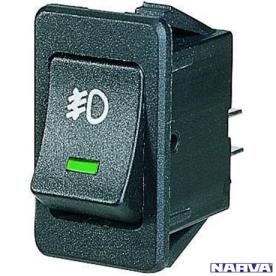 ROCKER SWITCH LED OFF/ON GREEN FOG