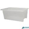 STACKING CRATE 52 LITRE CLEAR 645MM