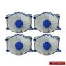 CARBON FILTER MASK SET 4 PIECE P2V VALVE