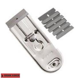 SAFETY SCRAPER WITH 5 EXTRA BLADES