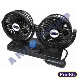 DUAL 100MM FAN 12VOLT 2 HEADS ADJUSTABLE
