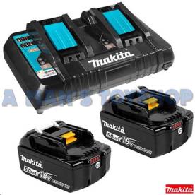 DUAL PORT 18V CHARGER & 2X 5AH BATTERIES