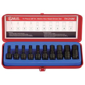 ALLEN HEX KEY3/8 DRIVE METRIC SOCKET SET