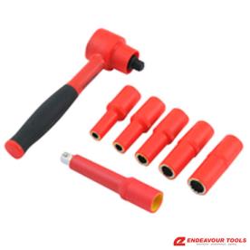 SOCKET SET INSULATED 3/8DR METRIC 7PIECE