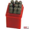 NUMBER PUNCH SET 6MM 9 PCE