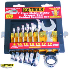 RATCHET REVERSABLE RING OPEN SET 8-19MM
