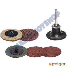 SANDING DISC KIT QUICK LOCK 50MM 7 PIECE