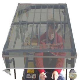 NLA* FORKLIFT SOLAR CAP SEE THROUGH 1340