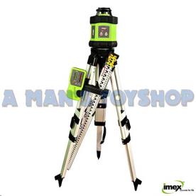 ROTATING LASER LEVEL STAFF/TRIPOD 400MTR