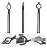 BLACKSMITH TONG 3 PIECE SET 460MM LONG