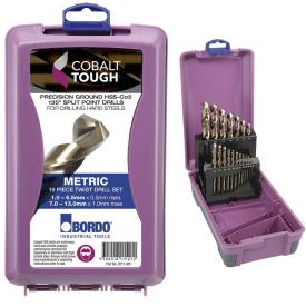 DRILL SET 1 TO 13MM 19 PCE COBALT DRILL