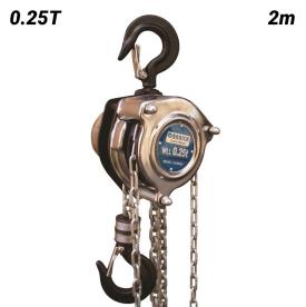 CHROMED CHAIN BLOCK 250KG X 2 METER LIFT