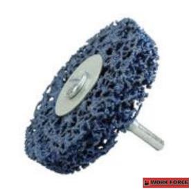 BLUE POLY RUST SANDING WHEEL 75X15MM 6MM