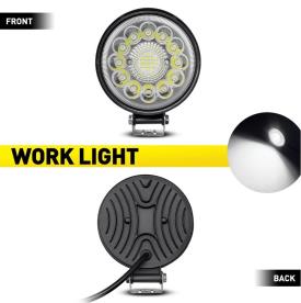 WORKLIGHT FLOOD SPOT 112MM ROUND 12/24V