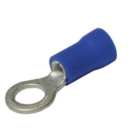 TERMINAL PACK RING 4MM BLUE 100 PIECES