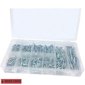 WOOD SCREW ASSORTMENT 347 PIECE