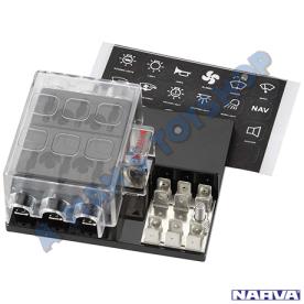 FUSE BLOCK 6 WAY STANDARD ATS BLADE