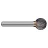  3/8 BALL NOSE CARBIDE BURR 1/4 SHANK
