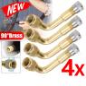 TYRE VALVE 90% EXTENTION ADAPTOR 4 PIECE