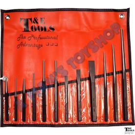 PUNCH & CHISEL SET 12 PIECES IN WALLET