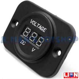 VOLT  METER DC 12/24 VOLT  LED 35MM