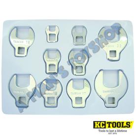 CROWSFOOT SPANNER 10PCE METRIC 3/8DR