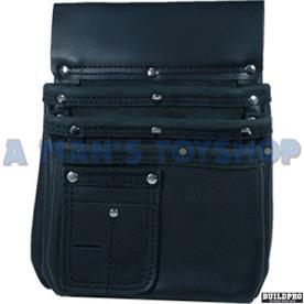 NAIL BAG BLACK 3 LARGE POCKETS 220X300MM