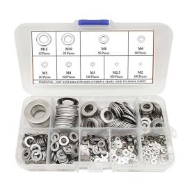 STAINLESS FLAT WASHER KIT M2 TO M12