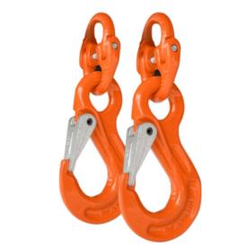 CAR TRAILER CHAIN SAFETY HOOK SET 8MM