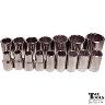 SOCKET 1/2 DR METRIC 16 PIECE 12 PT RAIL