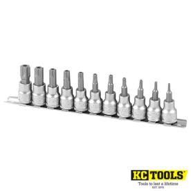 TAMPERPROOF STAR BIT SET 3/8'' DRIVE