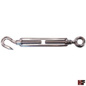 TURNBUCKLE 6MM HOOK & EYE STAINLESS