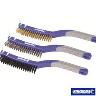 WIRE BRUSH SET 3 PIECE 3 X 19 ROW BRISTL