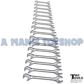 ANGLE HEAD SPANNER SET METRIC 16PCE