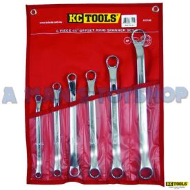 SPANNER SET AF 6 PIECE RING 45 DEGREE