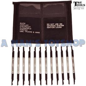SECURITY LOCK PICK SET 150MM LONG 12 PCE