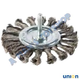 TWIST KNOT WIRE FLAT BRUSH 75MM OD