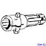 PTO ADAPTOR 1-3/8 X 6 SPLINE 165MM EXTEN