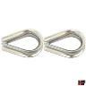 WIRE ROPE THIMBLE 4MM STAINLESS 2PCE