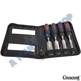 CHISEL WOOD 4 PCE SET C/V TANG THRU