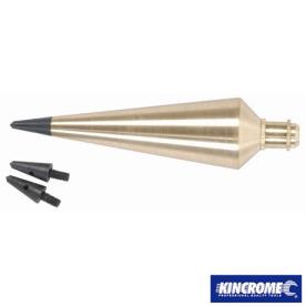 PLUMB BOB BRASS 16 OZ HARDENED STEEL TIP