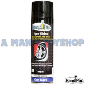 TYRE SHINE SPRAY CAN 400G TYRES-MUD FLAP
