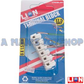 TERMINAL BLOCK 17.5 AMP 6 X 1.5MM2 WIRE