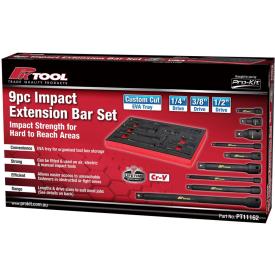 IMPACT EXTENSION BAR SET 9 PIECES