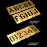 LETTER NUMBER STENCIL SET 42 PIECE 75MM