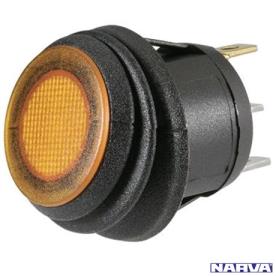ROCKER SWITCH OFF/ON RED LED 20MM