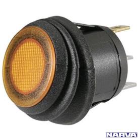 ROCKER SWITCH OFF/ON BLUE LED 20MM