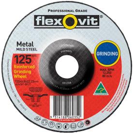 GRINDING DISC 125 X 6 X 22MM RAISED HUB
