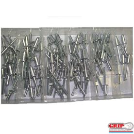 ASSORTMENT RIVET SET 100 PCE 3/16-1/2 AL