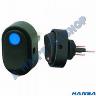 SWITCH OVAL ROCKER BLUE 12MM MOUNT